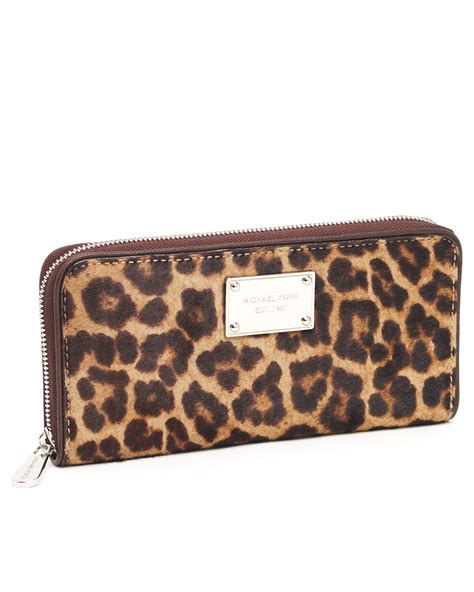 leopard michael kors wallet|michael kors small black wallet.